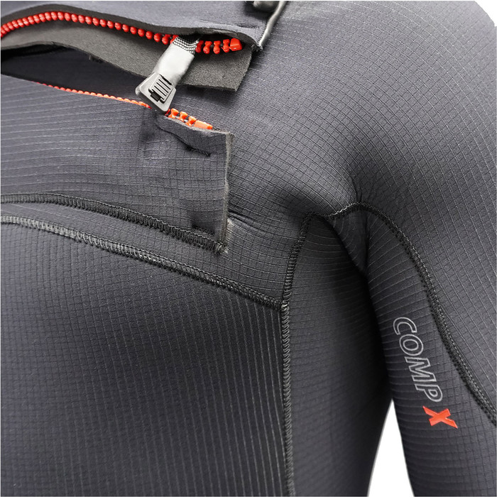 2024 Xcel Mens Comp X 3/2mm Chest Zip Wetsuit MN32C2C9 - Black